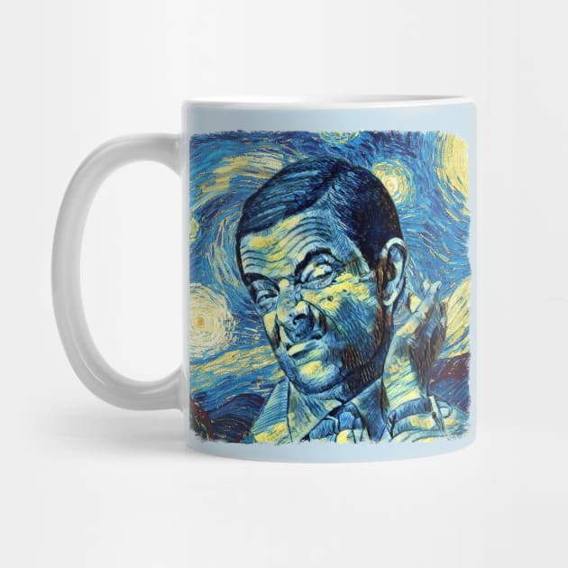 Mr Bean Van Gogh Style by todos